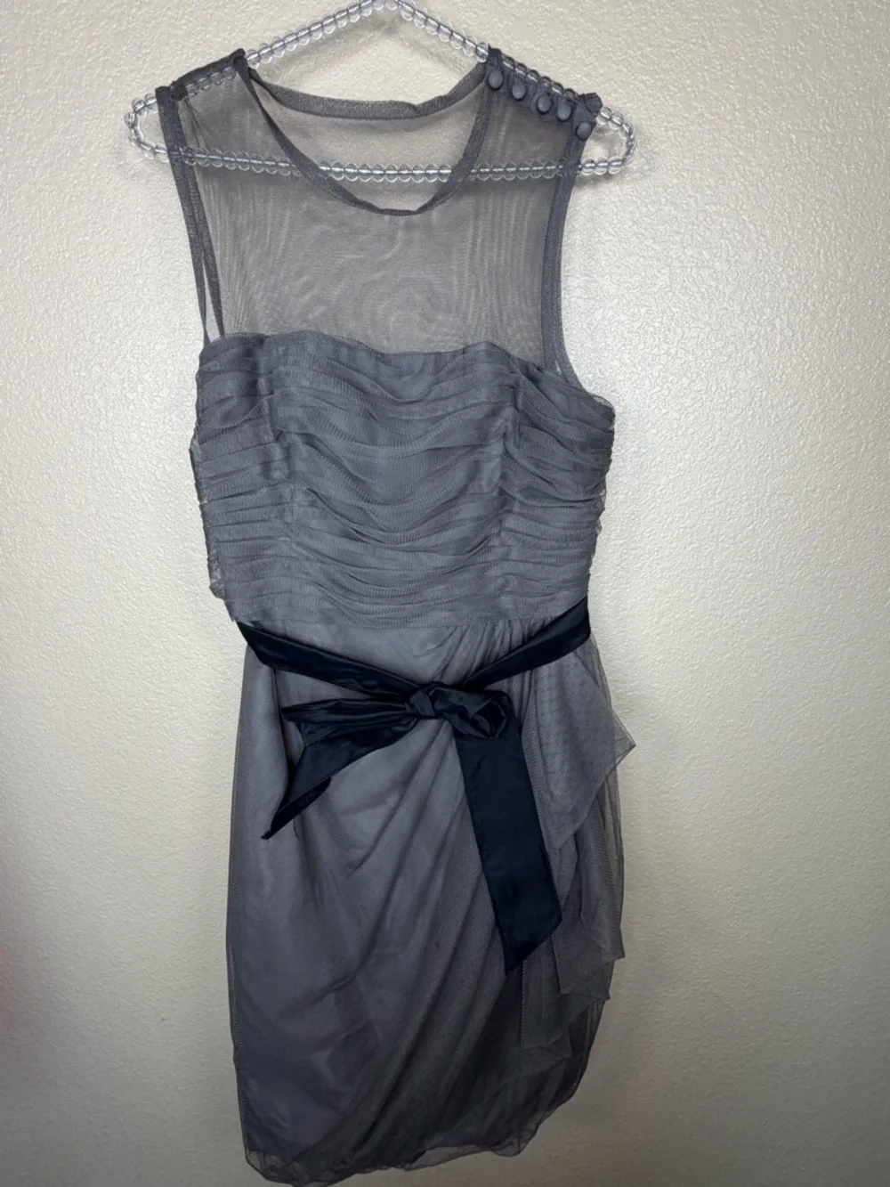 vera wang mini dress Vera Wang White, Draped Tulle Mini Dress with 3D Floral Skirt New Wedding  Dress Save 61%
